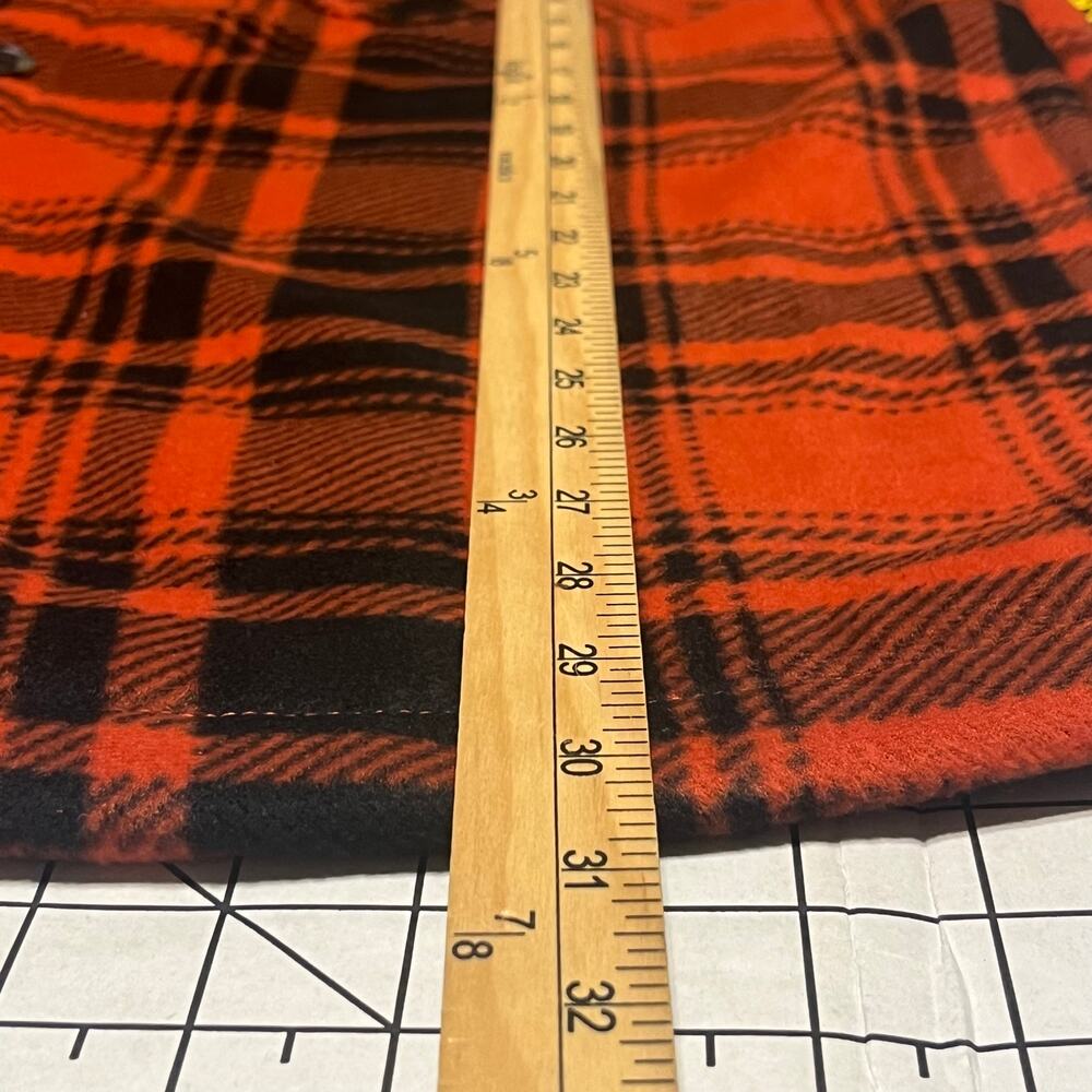 Stanley Workwear Insulated  Orange and Black Plaid Shirt M - Picture 8 of 9